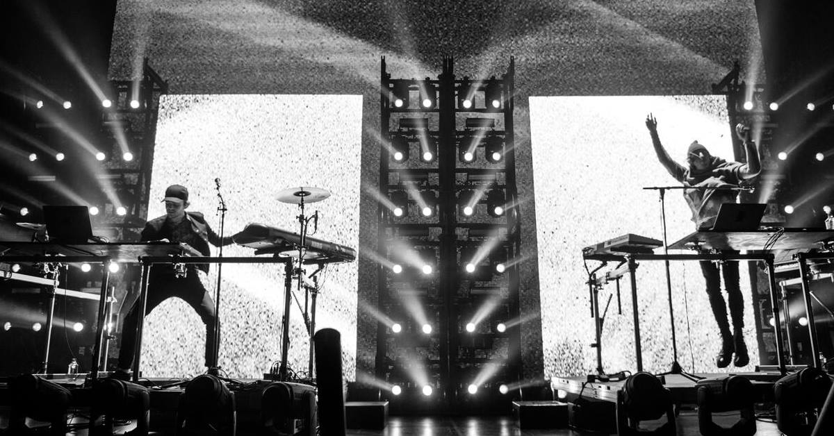Watch videos from Porter Robinson & Madeon’s final Shelter headlining showPorter Robinson Madeon Shelter Black White Visualbass Photography