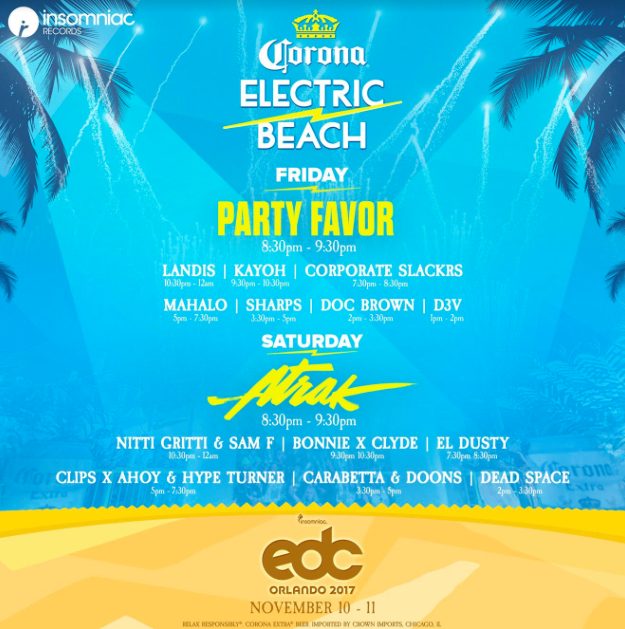 Corona's Electric Beach unveils lineup for EDC Orlando : Dancing Astronaut