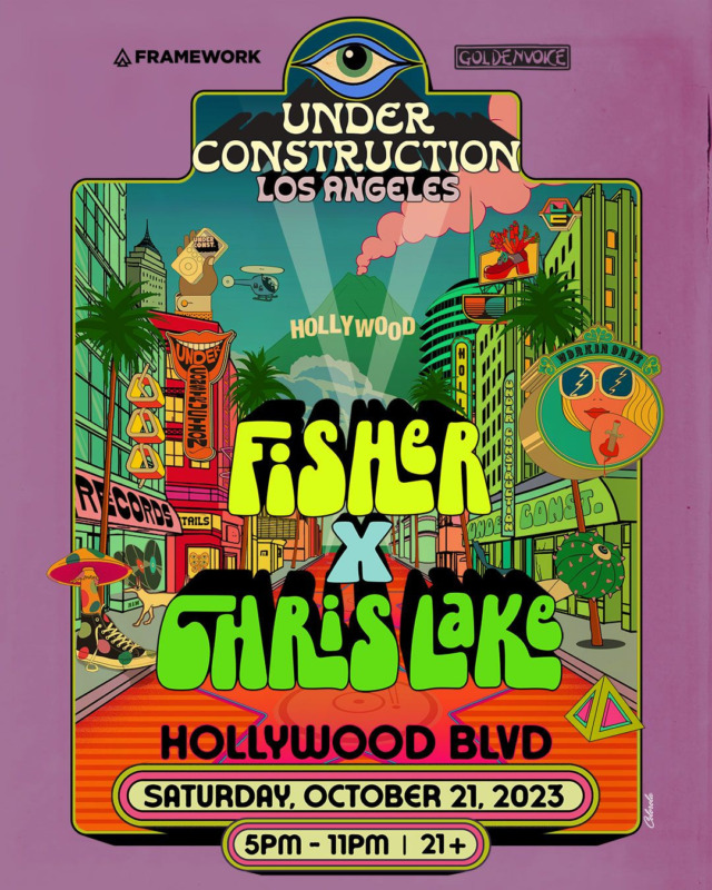 FISHER and Chris Lake announce show on Hollywood Boulevard Dancing